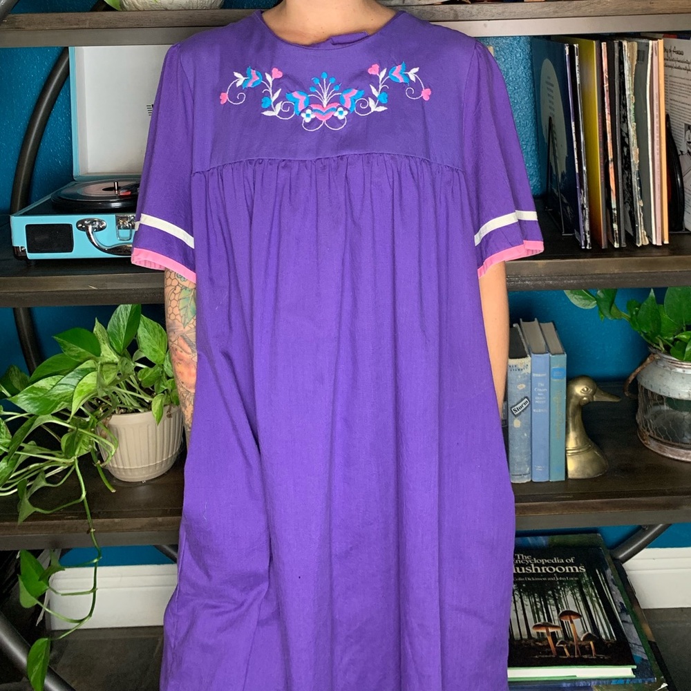 Vintage 70s Handmade Housedress - image 2